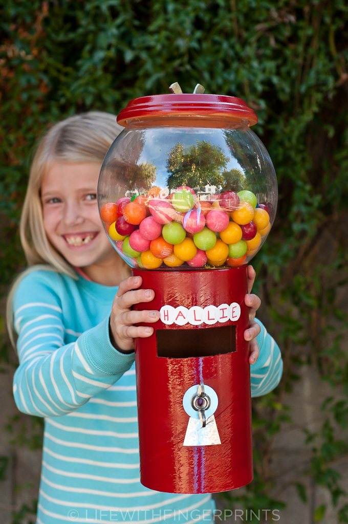 Valentines DIY Gumball Machine